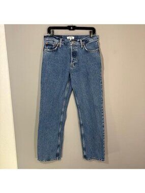 RE/DONE The Standard Jeans Womens 27 Blue Med Wash Straight 32x29.5 Denim